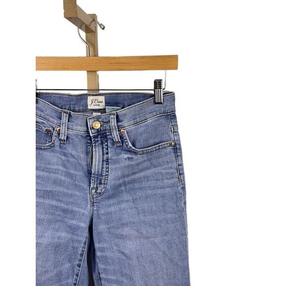 J. Crew 9" High-Rise Toothpick Skinny Jeans Light Rinse Sz 26 EUC - Picture 7 of 7